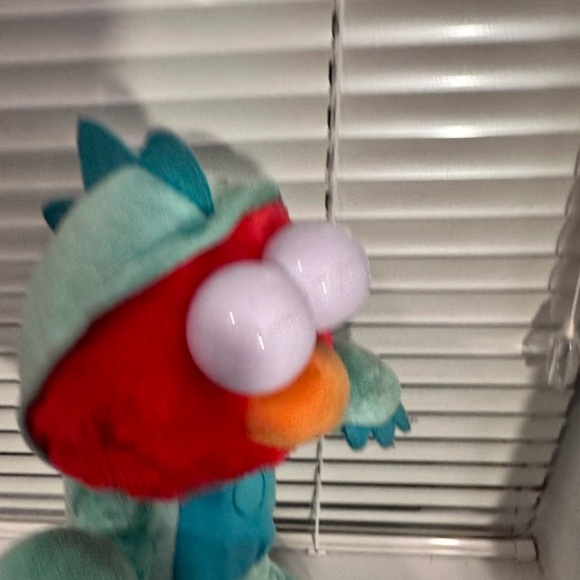 Sesame Street Dino Stomp Elmo 13-Inch Plush Stuffed Animal Sings and Dances - Picture 7 of 10